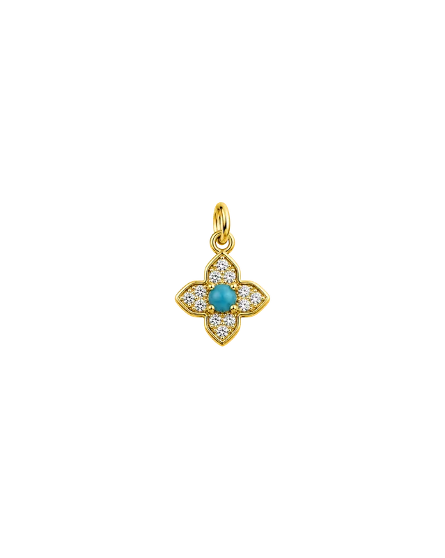 Mini Flor Turquesa